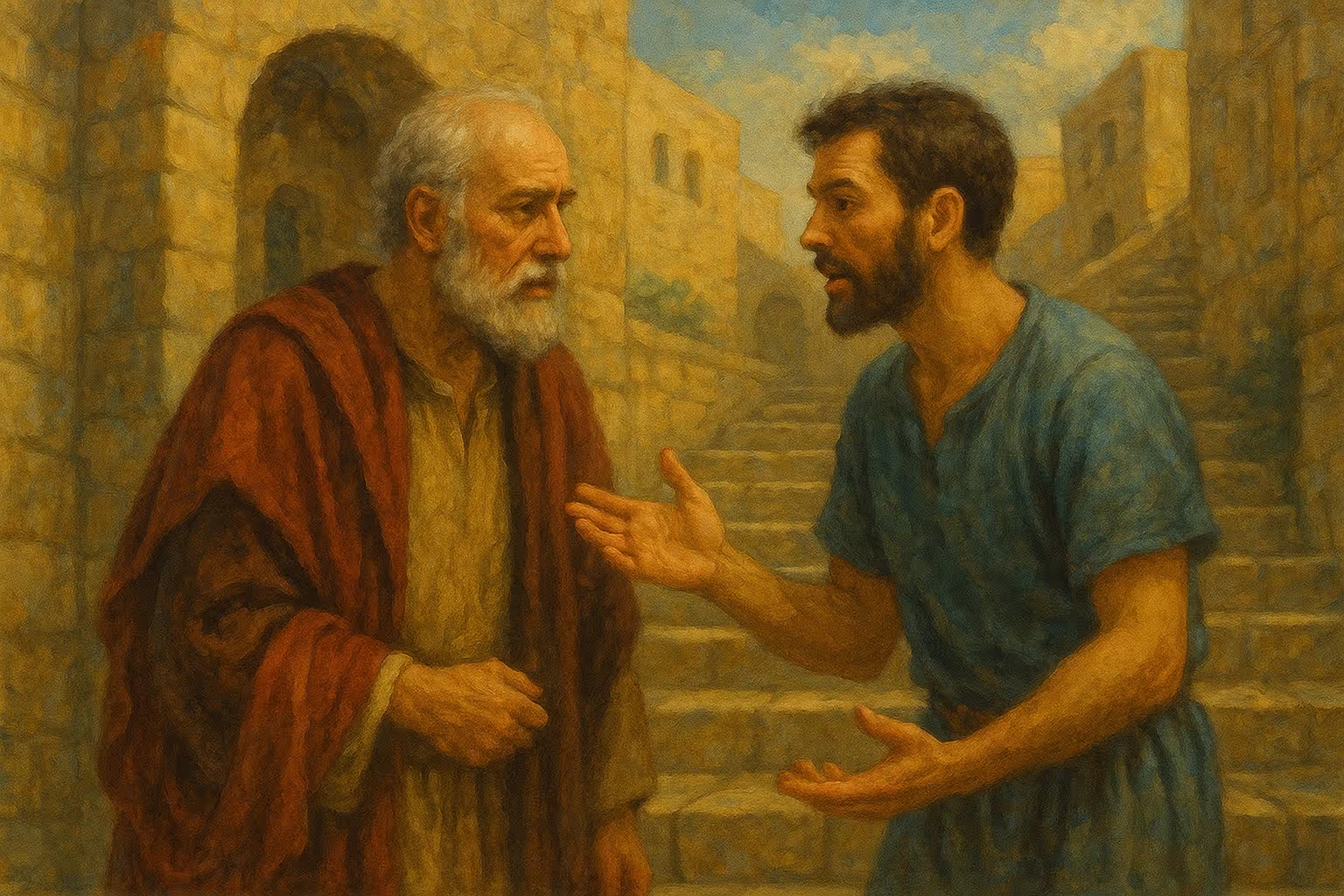 Christian couple reconciling