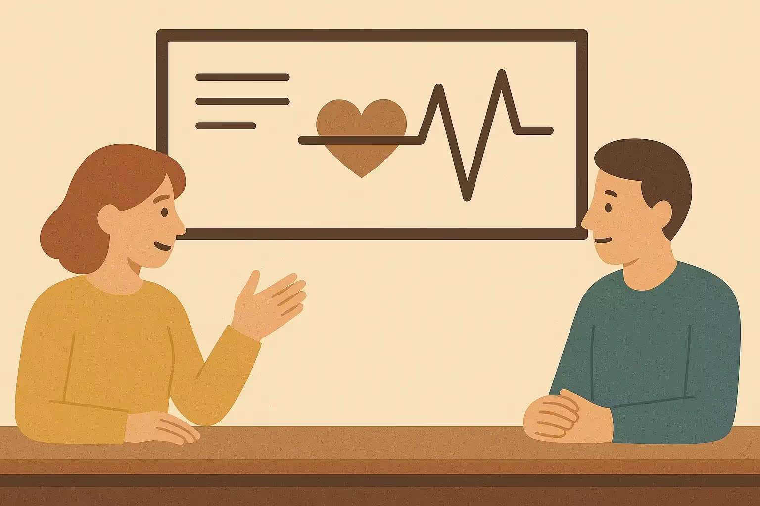 Illustration comparing healthy church traits versus church red flags